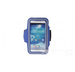 Sports Gym Nylon Arm Band Case for Samsung Galaxy S4 / i9500 (Black + Blue)