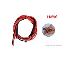 14AWG Soft Silicone Flexible Wire Cable (3m/2-Pack)