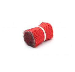 100mm 30 AWG Lead Wires (1000-Pack) - 100mm, Red: 1000-Pack