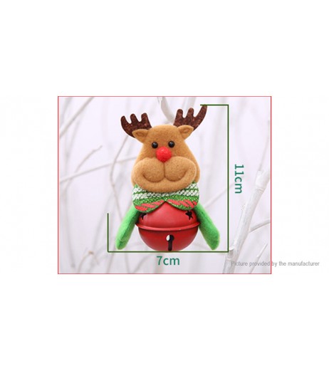 Bell Deer Styled Hanging Ornament Christmas Decor (2-Pack)
