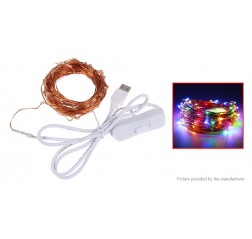 USB Powered LED String Fairy Light Wedding Christmas Decor (10m)